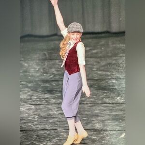 A WISH COME TRUE EXTRA EXTRA Large Child Newsies Pants Vest & Costume